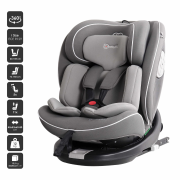 Babygo - scaun auto nova2, gray, 40 -150 cm, certificat r129 bbbbgo-2332