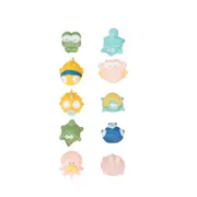 Badabulle - jucarii de baie rigolo splash 10 bucati + saculet bbbb017024