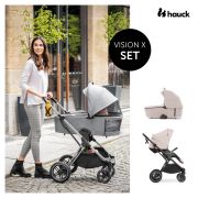 Carucior 2 in 1 Vision X, Beige, Hauck - Produs Resigilat EKD16524-9