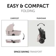 Carucior 2 in 1 Vision X, Beige, Hauck - Produs Resigilat EKD16524-9