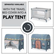 Patut de voiaj usor pliabil, Hauck, Dream N Play Plus, Dusty Blue EKDhk60098