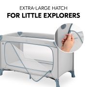 Patut de voiaj usor pliabil, Hauck, Dream N Play Plus, Dusty Blue EKDhk60098