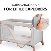 Patut de voiaj usor pliabil, Hauck, Dream N Play Plus, Dusty Cork EKDhk60100