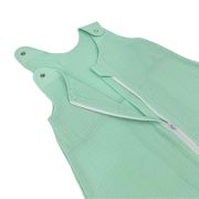 Sac de dormit copii 0.3 tog, din Muselina,  Minty, 110 cm, 0.3 tog - Vara KDESDM110MINT