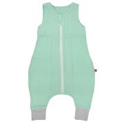 Sac de dormit cu picioruse, din muselina, Minty, 80 cm, 0.3 tog-vara KDESDPM80MINT