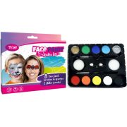 Set vopsea pentru fata Starter Kit 8 culori, 2 pulbere cu sclipici Tytoo KQPXX1800326 BBJKQPXX1800326_Initiala