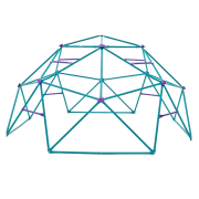 Structura de catarat din metal pentru copii climbing dome phobos 300 cm - okeplum22221aa82
