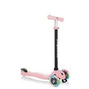 Trotineta globber go-up sporty, 3 in 1, cu lumini, culoare roz pastel funk452-210