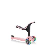 Trotineta globber go-up sporty, 3 in 1, cu lumini, culoare roz pastel funk452-210