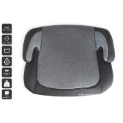 Babygo - scaun auto booster i-size, melange gray, 125-150 cm, certificat r129 bbbbgo-3509