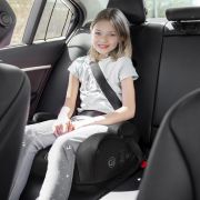 Babygo - scaun auto booster i-size, melange gray, 125-150 cm, certificat r129 bbbbgo-3509
