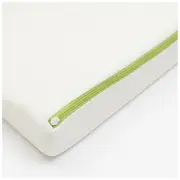 Perna, New Baby, Inclinata, Cu husa detasabila cu Aloe Vera, Din spuma poliuretanica, 60x38 cm, Inaltime 7 cm, 0 luni+, Alb BYN53080