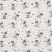 Saltea patut bebe, New Baby, Teddy Bear, Din spuma, Cu husa detasabila, 120x60x5 cm, 0 luni+, Multicolor BYN53004