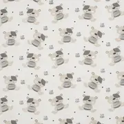 Saltea patut bebe, New Baby, Teddy Bear, Din spuma, Cu husa detasabila, 120x60x5 cm, 0 luni+, Multicolor BYN53004