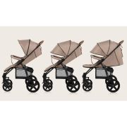 Carucior sport, Lionelo, Annet Plus, De la nastere, Cu accesorii si capotina XXL reglabila, 0 - 22 Kg, Conform cu standardele europene de securitate EN1888-1 si EN1888-2, Bej BYNLO-ANNET_PLUS_BEIGE_SAND