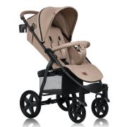 Carucior sport, Lionelo, Annet Plus, De la nastere, Cu accesorii si capotina XXL reglabila, 0 - 22 Kg, Conform cu standardele europene de securitate EN1888-1 si EN1888-2, Bej BYNLO-ANNET_PLUS_BEIGE_SAND