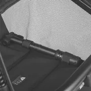 Carucior sport, Lionelo, Azura, Cu 3 roti, Cu baldachin XXL impermeabil, Pliere compacta, Pana la 22 kg, 6-48 luni, Conform cu standardele europene de securitate EN1888-1 si EN1888-2, Negru BYNLO-AZURA_BLACK_ONYX