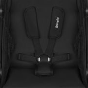 Carucior sport, Lionelo, Azura, Cu 3 roti, Cu baldachin XXL impermeabil, Pliere compacta, Pana la 22 kg, 6-48 luni, Conform cu standardele europene de securitate EN1888-1 si EN1888-2, Negru BYNLO-AZURA_BLACK_ONYX