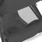 Carucior sport, Lionelo, Azura, Cu 3 roti, Cu baldachin XXL impermeabil, Pliere compacta, Pana la 22 kg, 6-48 luni, Conform cu standardele europene de securitate EN1888-1 si EN1888-2, Negru BYNLO-AZURA_BLACK_ONYX