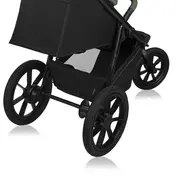 Carucior sport, Lionelo, Azura, Cu 3 roti, Cu baldachin XXL impermeabil, Pliere compacta, Pana la 22 kg, 6-48 luni, Conform cu standardele europene de securitate EN1888-1 si EN1888-2, Verde BYNLO-AZURA_GREEN_FOREST