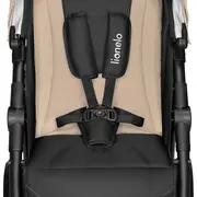 Carucior sport, Lionelo, Natt, De la nastere, Cu accesorii si capotina XXL reglabila, 0 - 22 kg, Conform cu standardele europene de securitate EN1888-1, EN1888-2, Bej BYNLO-NATT_BEIGE_SAND