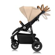 Carucior sport, Lionelo, Natt, De la nastere, Cu accesorii si capotina XXL reglabila, 0 - 22 kg, Conform cu standardele europene de securitate EN1888-1, EN1888-2, Bej BYNLO-NATT_BEIGE_SAND