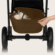 Carucior sport, Lionelo, Natt, De la nastere, Cu accesorii si capotina XXL reglabila, 0 - 22 kg, Conform cu standardele europene de securitate EN1888-1, EN1888-2, Bej BYNLO-NATT_BEIGE_SAND