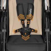 Carucior sport, Lionelo, Natt, De la nastere, Cu accesorii si capotina XXL reglabila, 0 - 22 kg, Conform cu standardele europene de securitate EN1888-1, EN1888-2, Bej BYNLO-NATT_BEIGE_SAND
