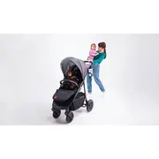 Carucior sport, Lionelo, Natt, De la nastere, Cu accesorii si capotina XXL reglabila, 0 - 22 kg, Conform cu standardele europene de securitate EN1888-1, EN1888-2, Bej BYNLO-NATT_BEIGE_SAND