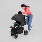 Carucior sport, Lionelo, Natt, De la nastere, Cu accesorii si capotina XXL reglabila, 0 - 22 kg, Conform cu standardele europene de securitate EN1888-1, EN1888-2, Verde BYNLO-NATT_GREEN_EMERALD