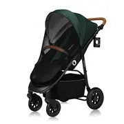 Carucior sport, Lionelo, Natt, De la nastere, Cu accesorii si capotina XXL reglabila, 0 - 22 kg, Conform cu standardele europene de securitate EN1888-1, EN1888-2, Verde BYNLO-NATT_GREEN_EMERALD