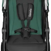 Carucior sport, Lionelo, Natt, De la nastere, Cu accesorii si capotina XXL reglabila, 0 - 22 kg, Conform cu standardele europene de securitate EN1888-1, EN1888-2, Verde BYNLO-NATT_GREEN_EMERALD