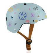 Casca pentru copii, Lionelo, Reglabila 50-56 cm, Din ABS si EPS, Conform cu standardul EN1078, Albastru BYNLO-HELMET_BLUE_SKY