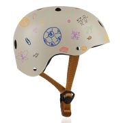 Casca pentru copii, Lionelo, Reglabila 50-56 cm, Din ABS si EPS, Conform cu standardul EN1078, Bej BYNLO-HELMET_BEIGE_SAND