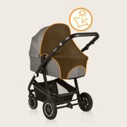 Parasolar, Lionelo, Pentru carucior, Material textil, Cu protectie UPF 50+, 53 x 51 cm, Negru BYNLO-STROLLER_SUN_COVER_BLACK_CARBON
