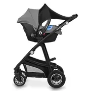 Parasolar, Lionelo, Pentru carucior, Material textil, Cu protectie UPF 50+, 53 x 51 cm, Negru BYNLO-STROLLER_SUN_COVER_BLACK_CARBON