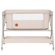 Patut co-sleeper, Lionelo, Leonie Plus, Pliabil, Cu sistem de leganare, Cu setare unghiulara, Reglabil in 6 pozitii pe inaltime, Conform cu standardele europeane de securitate EN1130 si EN16890, Bej BYNLO-LEONIE_PLUS_BEIGE_SAND