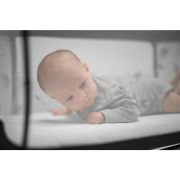 Patut co-sleeper, Lionelo, Leonie Plus, Pliabil, Cu sistem de leganare, Cu setare unghiulara, Reglabil in 6 pozitii pe inaltime, Conform cu standardele europeane de securitate EN1130 si EN16890, Bej BYNLO-LEONIE_PLUS_BEIGE_SAND