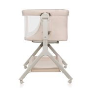 Patut co-sleeper, Lionelo, Leonie Plus, Pliabil, Cu sistem de leganare, Cu setare unghiulara, Reglabil in 6 pozitii pe inaltime, Conform cu standardele europeane de securitate EN1130 si EN16890, Bej BYNLO-LEONIE_PLUS_BEIGE_SAND
