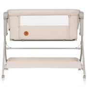 Patut co-sleeper, Lionelo, Leonie Plus, Pliabil, Cu sistem de leganare, Cu setare unghiulara, Reglabil in 6 pozitii pe inaltime, Conform cu standardele europeane de securitate EN1130 si EN16890, Bej BYNLO-LEONIE_PLUS_BEIGE_SAND