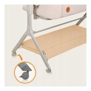 Patut co-sleeper, Lionelo, Leonie Plus, Pliabil, Cu sistem de leganare, Cu setare unghiulara, Reglabil in 6 pozitii pe inaltime, Conform cu standardele europeane de securitate EN1130 si EN16890, Bej BYNLO-LEONIE_PLUS_BEIGE_SAND