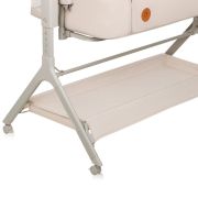 Patut co-sleeper, Lionelo, Leonie Plus, Pliabil, Cu sistem de leganare, Cu setare unghiulara, Reglabil in 6 pozitii pe inaltime, Conform cu standardele europeane de securitate EN1130 si EN16890, Bej BYNLO-LEONIE_PLUS_BEIGE_SAND