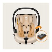 Scoica auto, Lionelo, i-Size Astrid, Include baza Isofix, 0-13 Kg, 40-87 cm, Cu maner si capotina reglabile, Cu protectie laterala avansata, Salteluta confortabila, Testat ADAC, Conform cu R129, Bej BYNLO-ASTRID_I-SIZE_BEIGE+BASE_BLACK