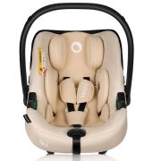 Scoica auto, Lionelo, i-Size Astrid, Include baza Isofix, 0-13 Kg, 40-87 cm, Cu maner si capotina reglabile, Cu protectie laterala avansata, Salteluta confortabila, Testat ADAC, Conform cu R129, Bej BYNLO-ASTRID_I-SIZE_BEIGE+BASE_BLACK