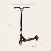 Trotineta, Lionelo, Whizz, Pentru Acrobatii, Rulmenti ABEC-9, Sistemul de compresie IHC 9, 20 - 100 kg, Conform cu standardul european de securitate EN14619, Galben/Negru BYNLO-WHIZZ_BLACK_CARBON_YELLOW