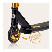Trotineta, Lionelo, Whizz, Pentru Acrobatii, Rulmenti ABEC-9, Sistemul de compresie IHC 9, 20 - 100 kg, Conform cu standardul european de securitate EN14619, Galben/Negru BYNLO-WHIZZ_BLACK_CARBON_YELLOW