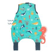 Sac de dormit cu picioruse si talpa antiderapanta Under the Sea 80 cm + manseta 1.0 Tog BBXCJ791-10FN