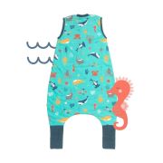Sac de dormit cu picioruse si talpa antiderapanta Under the Sea 90 cm + manseta 1.0 Tog BBXCJ792-10FN