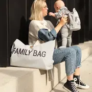 Geanta Childhome Family Bag Canvas Gri ERFCH-CWFBCGA
