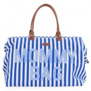 Geanta de infasat Childhome Mommy Bag Albastru Alb ERFCH-CWMBBSTBL